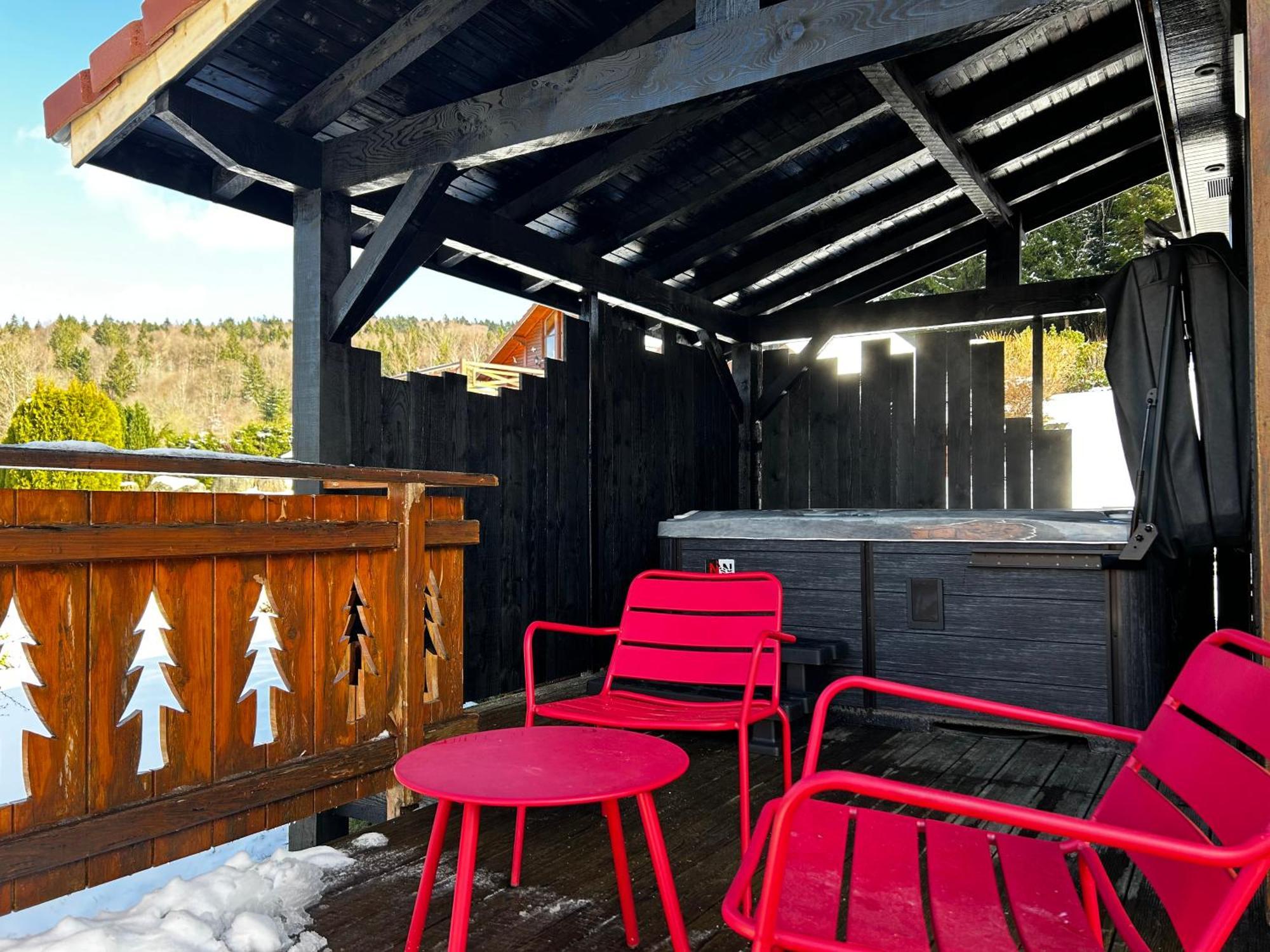 Chalet Avec Jacuzzi Prive, Vue Sur Les Vosges Belfahy Exterior foto